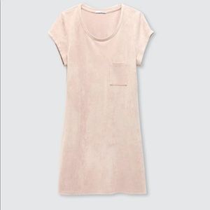 Astars suede T-shirt dress